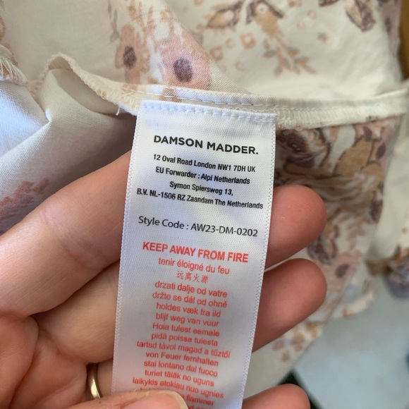 Damson Madder Dakota Bow Midi Dress - Picture 13 of 14